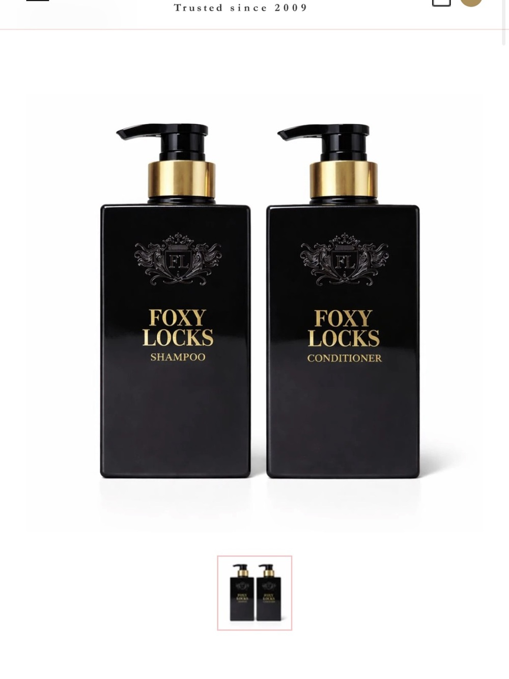 Foxy Locks Shampoo & Conditioner Set — set of 2 500ml